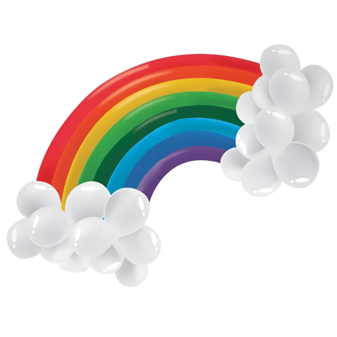 KIT DE GLOBOS PAYASO ARCOIRIS C/30 58081