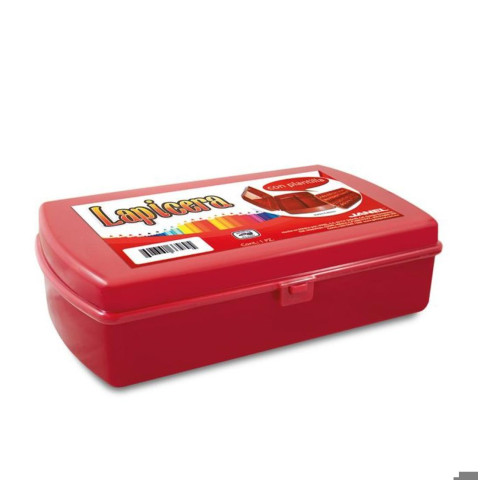 ESTUCHE P/LAPIZ ESCOLAR JANEL C/PLANILLAS LETRAS ROJO 13906