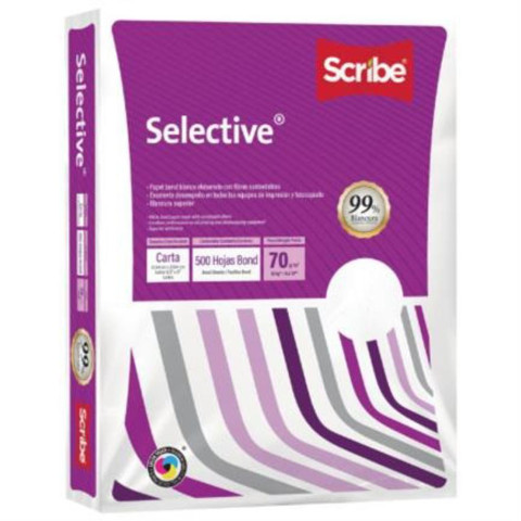 PAPEL CORTADO SCRIBE TREE FREE CARTA 93% BLANCURA 75G C/500H