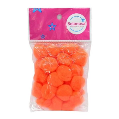 POMPON SEDERIA NO.25 5 NARANJA C/25 PZS 156255