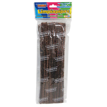 LIMPIAPIPAS PASCUA METALICO C/100 CAFE PAQ 121453