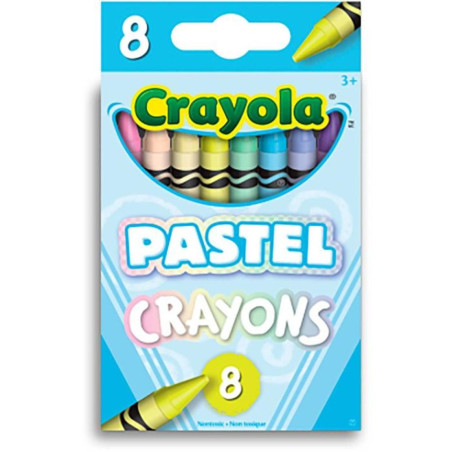 CRAYON C/8 CRAYOLA 52-3458 PASTEL 19779