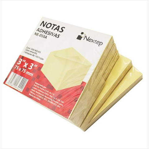 NOTAS ADH. NEXTEP 3x3 AMAR. 5 BLOQUES 500H NE-055A