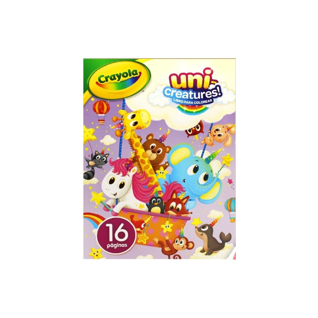 CUADERNO ILUMINAR CRAYOLA UNI-CREATURES 16 HJS 48962