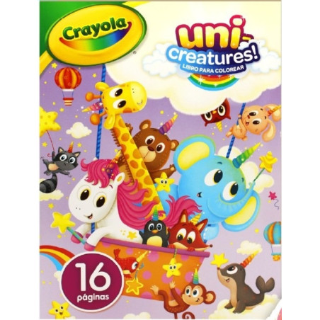 CUADERNO ILUMINAR CRAYOLA UNI-CREATURES 16 HJS 48962