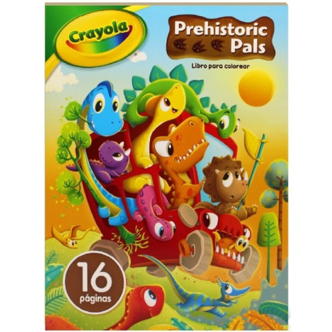 CUADERNO ILUMINAR CRAYOLA PREHISTORIC PALS 16 HJS 48961