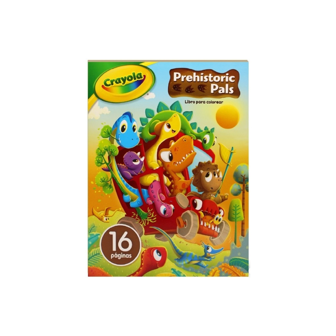 CUADERNO ILUMINAR CRAYOLA PREHISTORIC PALS 16 HJS 48961
