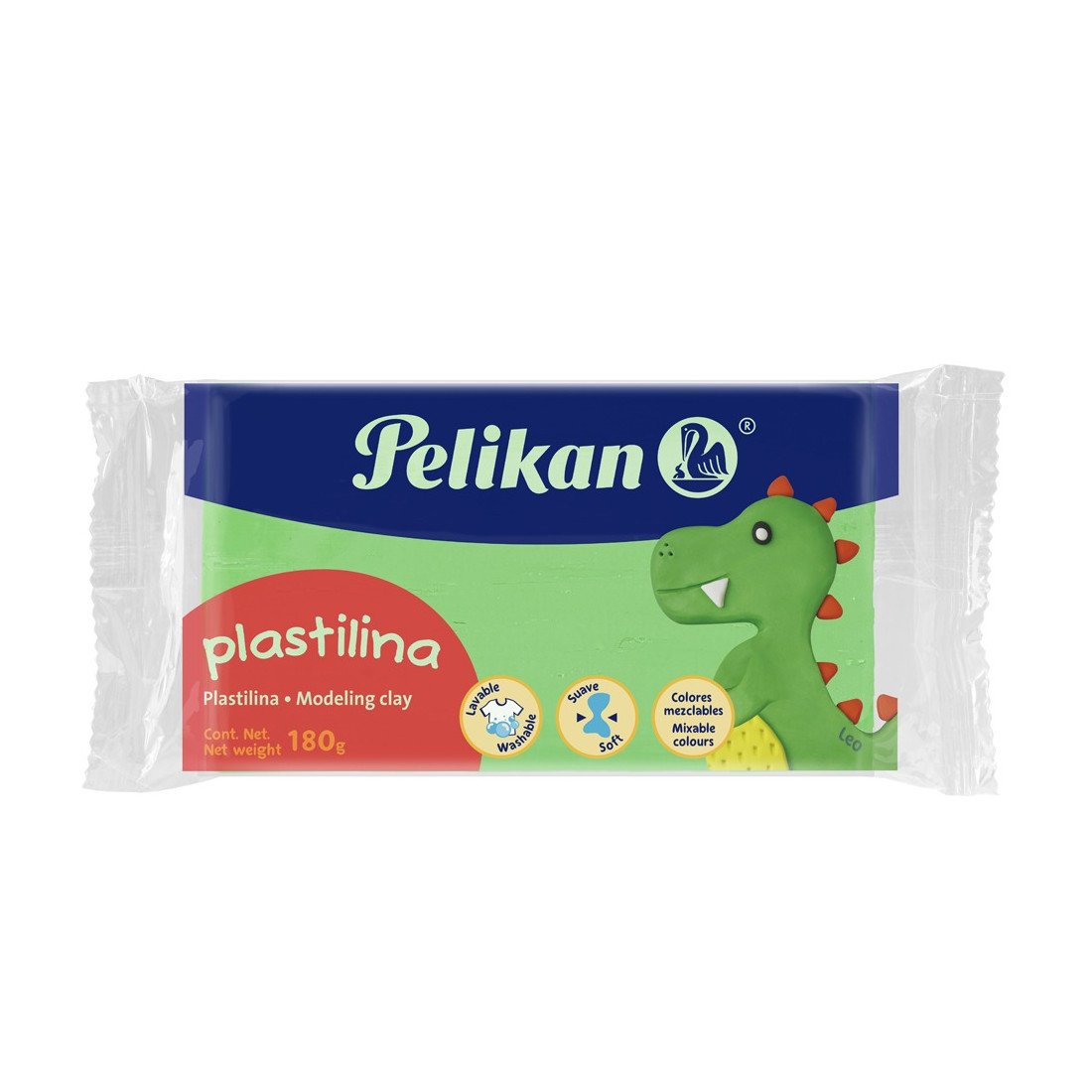 PLASTILINA MARQUETA PELIKAN VERDE CLARO