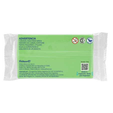 PLASTILINA MARQUETA PELIKAN VERDE CLARO