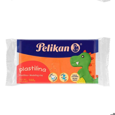 PLASTILINA MARQUETA PELIKAN NARANJA 49477