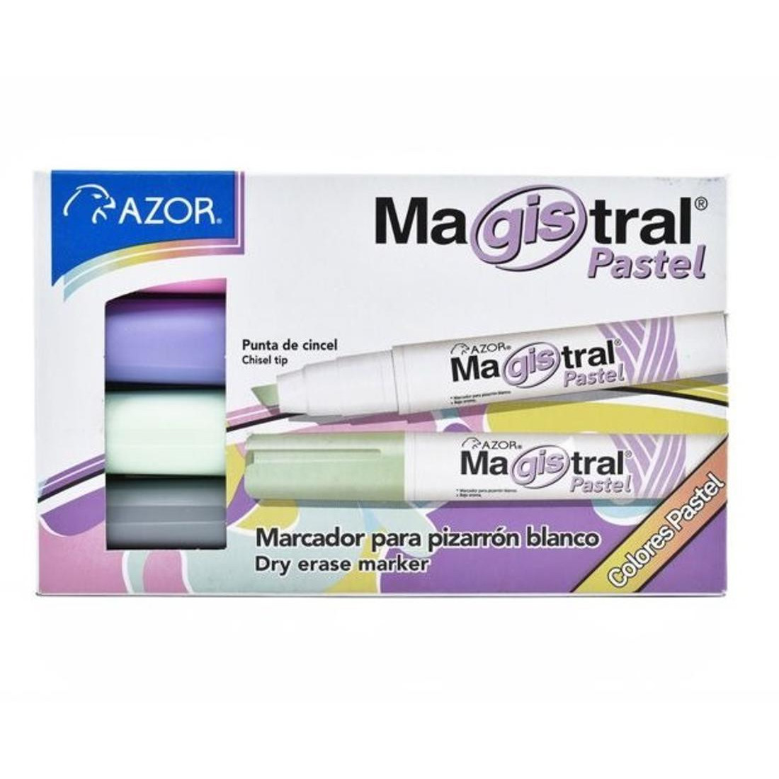 MARCADOR P/PINTARRON P/C MAGISTRAL  PASTEL BL/4 SURT  36018