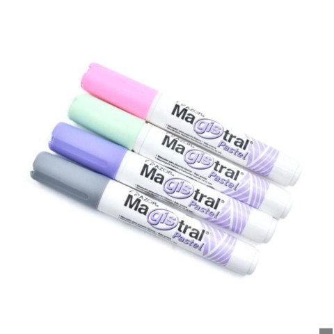 MARCADOR P/PINTARRON P/C MAGISTRAL  PASTEL BL/4 SURT  36018
