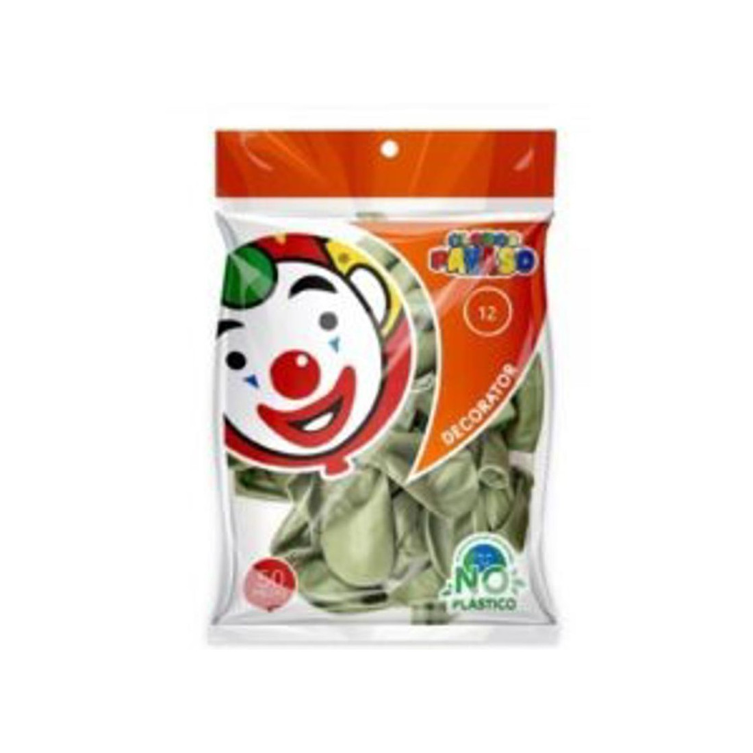 GLOBO VINTAGE PAYASO NUM.12 BOLSA C/50 MUSGO BOLSA 148159