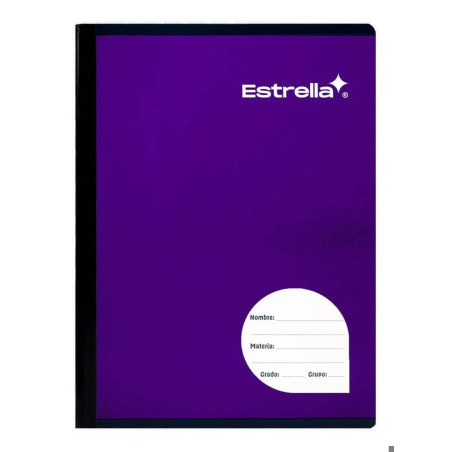 CUADERNO PROF COSIDO ESTRELLA 0613 DOB RAYA MORADO 49140