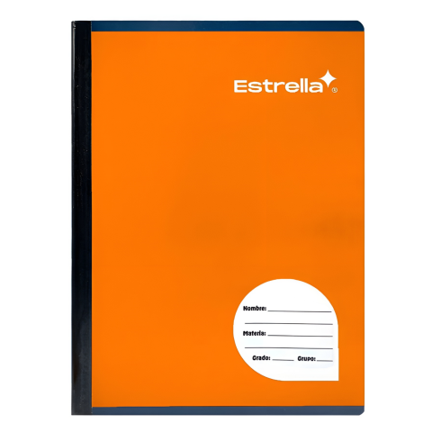 CUADERNO PROF COSIDO ESTRELLA 0541 RAYA 100H NARANJA 49131