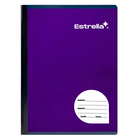 CUADERNO PROF COSIDO ESTRELLA 0541 RAYA 100H MORADO 49131