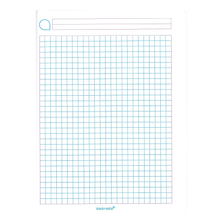CUADERNO PROF COSIDO ESTRELLA 0542 5MM AZUL NAVY 49132