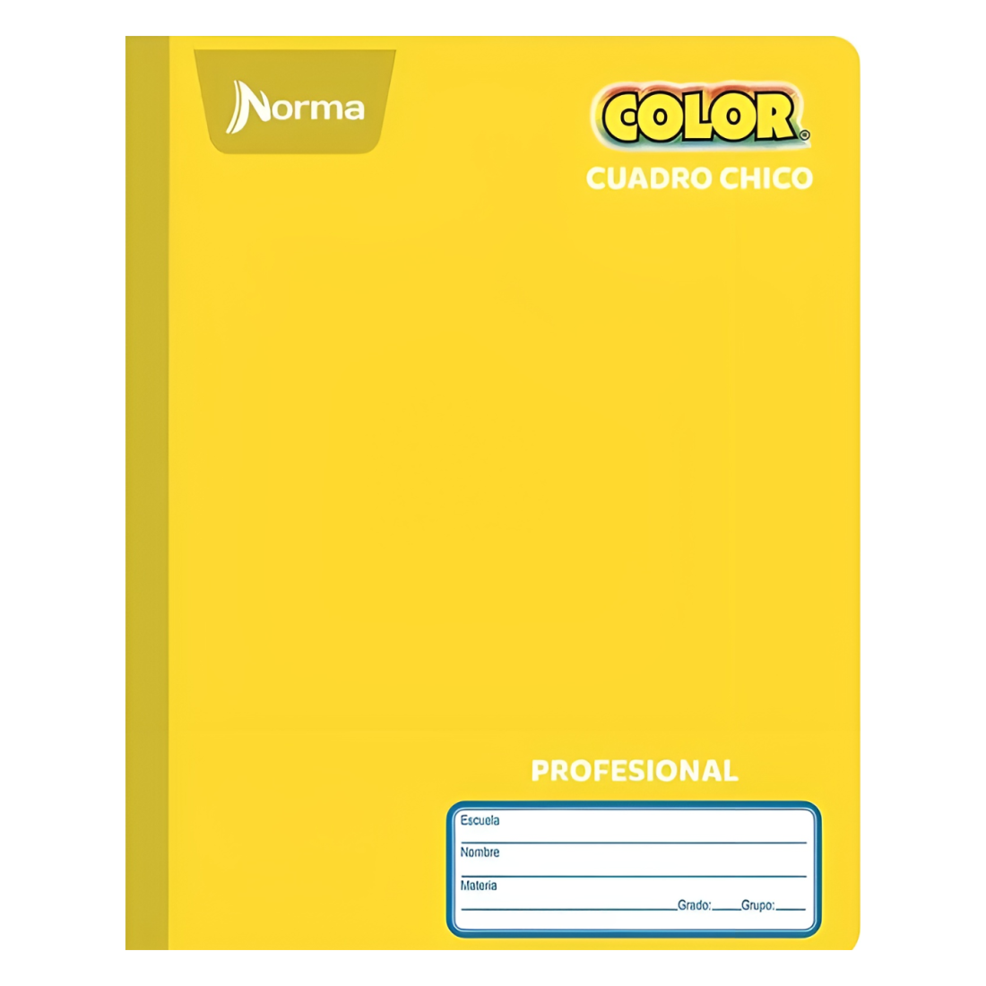 CUADERNO PROF COS NORMA COLOR 5MM 100H AMARILLO 134407