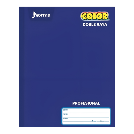 CUADERNO PROF COS NORMA COLOR DOB RAYA 100 AZUL 134409