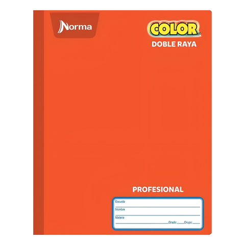 CUADERNO PROF COS NORMA COLOR DOB RAYA 100 NARANJA 134409