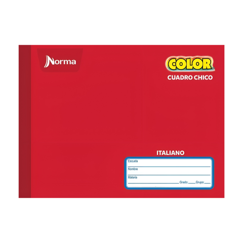 CUADERNO F.I COS NORMA COLOR 5MM 100H ROJO 134416