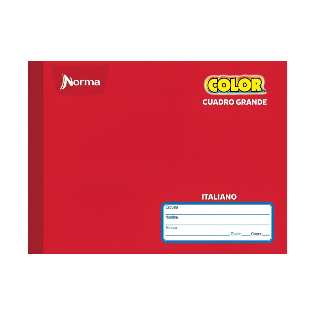 CUADERNO F.I COS NORMA COLOR 7MM 100H ROJO 134417