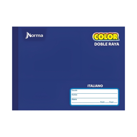 CUADERNO F.I COS NORMA COLOR DOB. RAYA 100H AZUL 134419