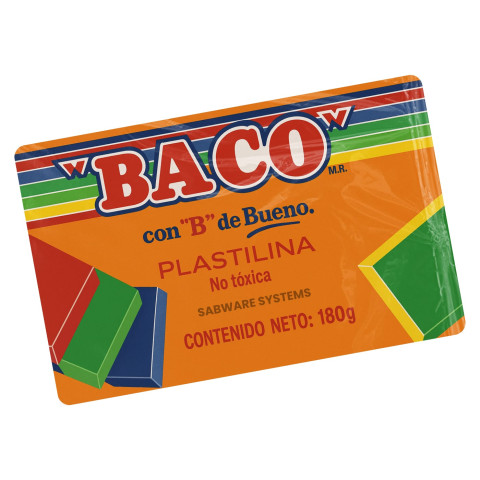 PLASTILINA BACO MARQUETA NARANJA 49416