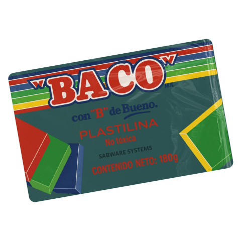 PLASTILINA BACO MARQUETA VERDE OSCURO 49416