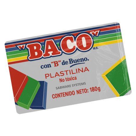 PLASTILINA BACO MARQUETA GRIS 49416