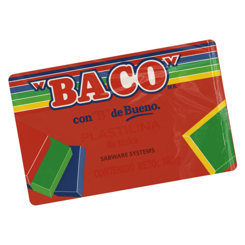 PLASTILINA BACO MARQUETA ROJA 49416