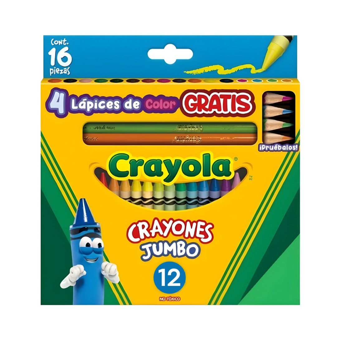 CRAYON C/12 CRAYOLA 52-0312/69-1204 JUMBO 19715
