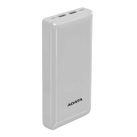 20,000mAh CARGADOR ADATA POWER BANK  BLANCO C20 PBC20-WH