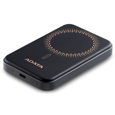 5000mAh CARGA INALAMBRICA POWER BANK ADATA NEGRO MAGNETICO PR050-11BK