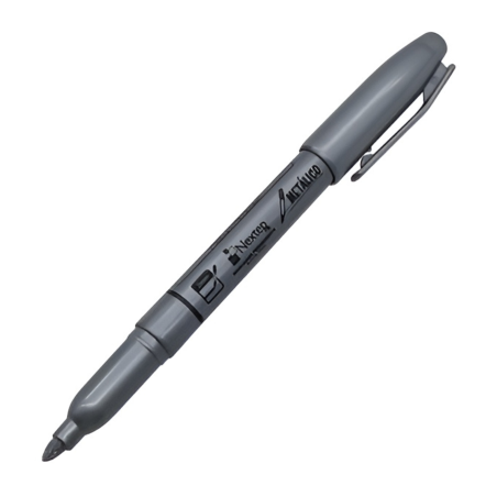 MARCADOR PERMANENTE NEXTEP P/FINA 2MM PLATA NE-070P