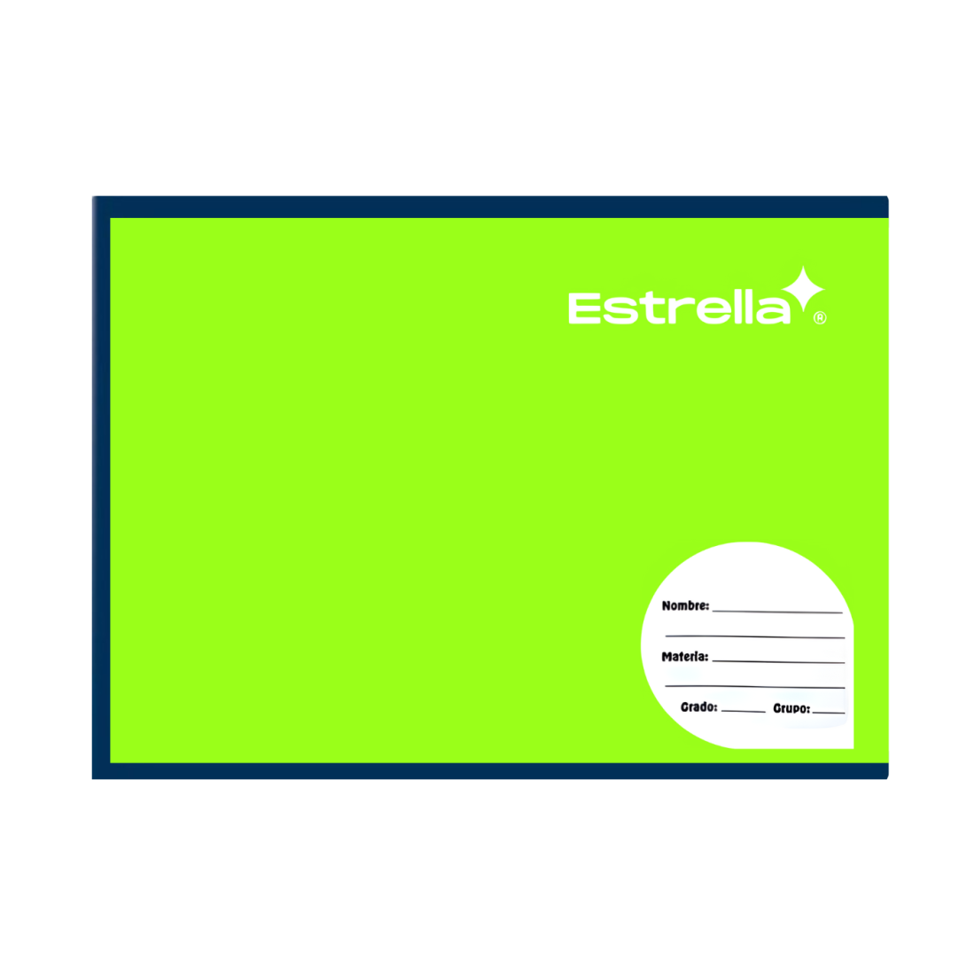 CUADERNO F.I. COSIDO ESTRELLA RAYA 100H VERDE 49134