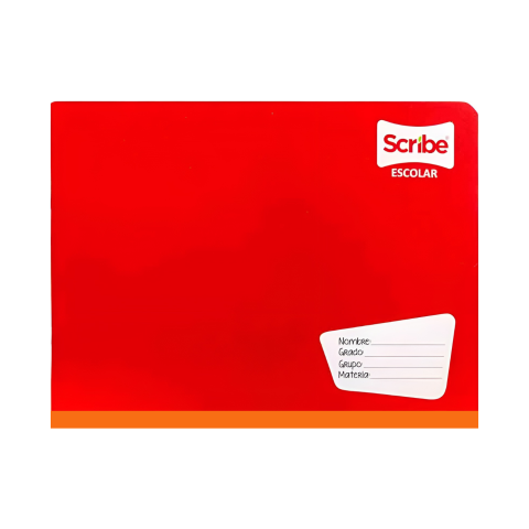 CUADERNO F.I.ENG SCRIBE 6133 7MM 100H ROJO 78104