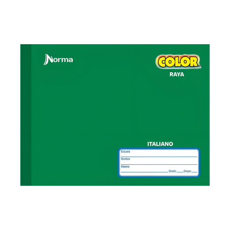 CUADERNO F.I COS NORMA COLOR RAYA 100H VERDE 13418