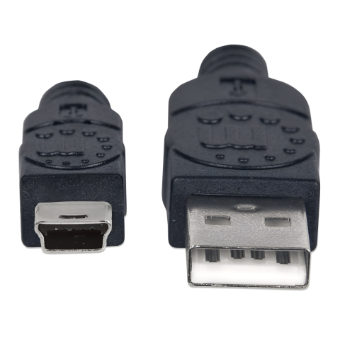 CABLE MANHATTAN USB A A MINI USB B 1M NEGRO CABLEMH322638