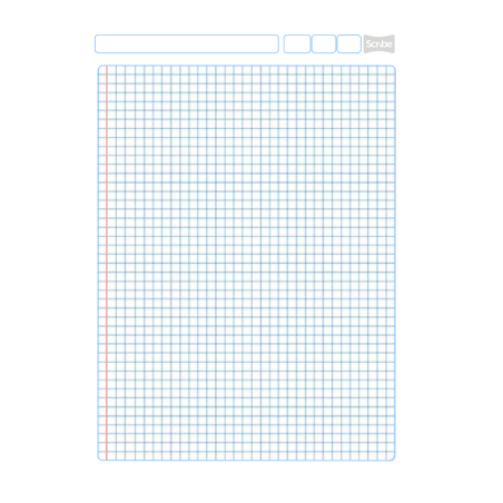 CUADERNO PROF ESPIRAL SCRIBE 7972 5MM ESCOLAR NARANJA 193445