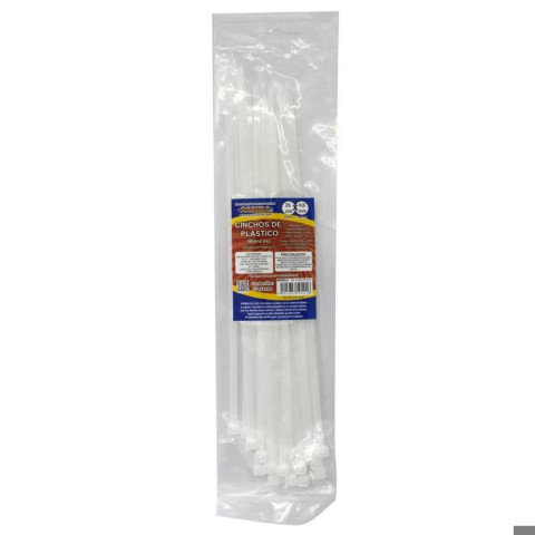 CINCHOS DE PLASTICO PASCUA 25CMX4.8MM BLANCO C/25 134611