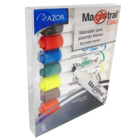 MARCADOR P/PINTARRON P/C MAGISTRAL C/8 SURT P/CINCEL 19208