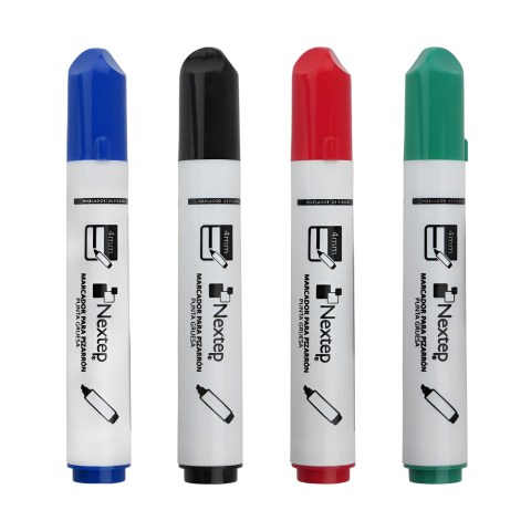 MARCADOR NEXTEP P/PIZARRON BLANCO 4 COLS 4MM NE-078