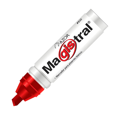 MARCADOR P/PINTARRON MAGISTRAL 830-12 ROJO MINI 19202