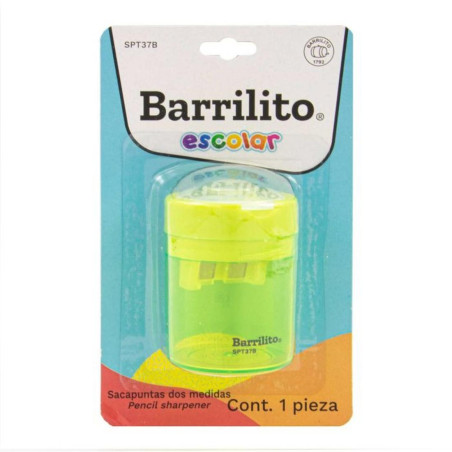 SACAPUNTAS C/DEPOSITO BARRILITO SPT37B PLASTICO 77496