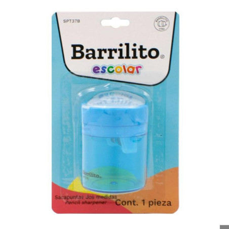 SACAPUNTAS C/DEPOSITO BARRILITO SPT37B PLASTICO 77496