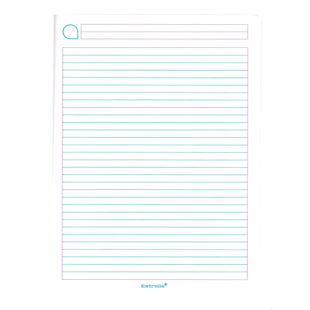 CUADERNO PROF COSIDO ESTRELLA 0541 RAYA 100H CELESTE 49131