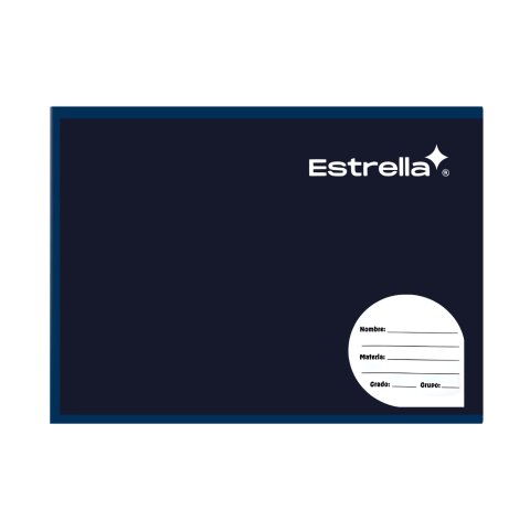 CUADERNO F.I COSIDO ESTRELLA 7MM AZUL NAVY 49135