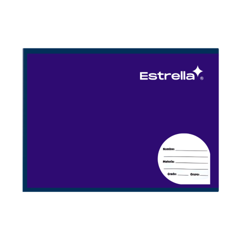 CUADERNO F.I COS ESTRELLA 0654 DOB RAYA 100H MORADO 049156