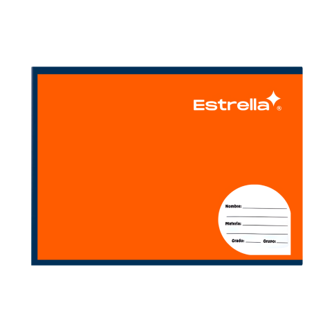 CUADERNO F.I COS ESTRELLA 0654 DOB RAYA 100H NARANJA 049156